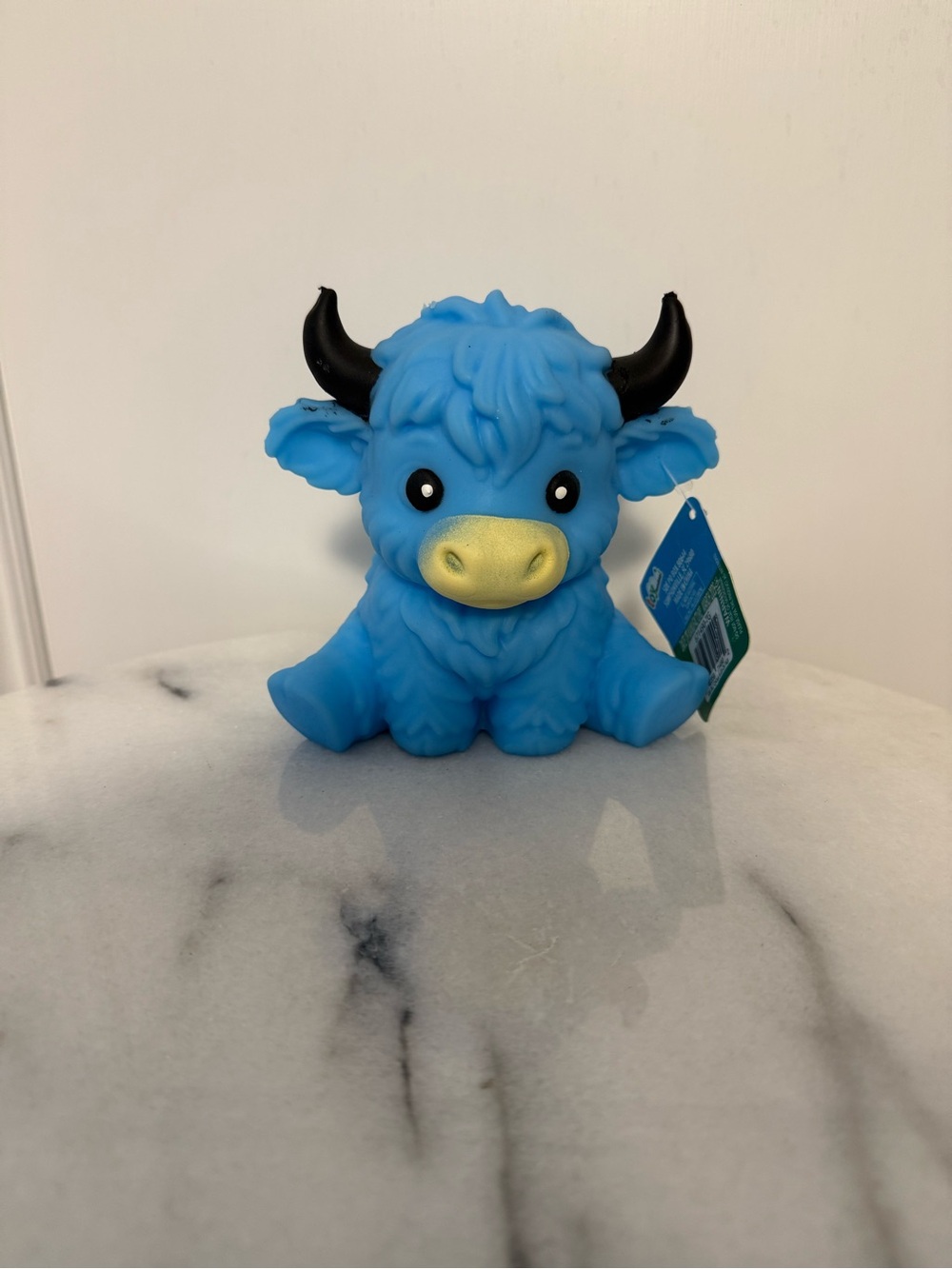 NWT Squeezee Blue Highland Cow Squishy Sensory Fidget Toy